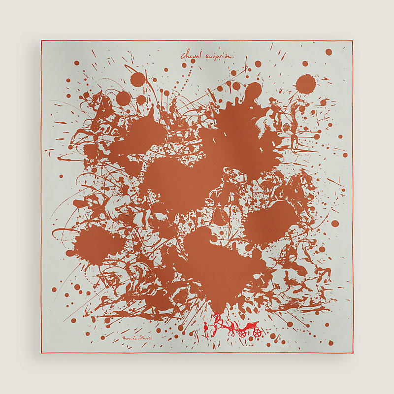 カレ ダブルフェイス90 《思いがけない馬》 | Hermès - エルメス-公式